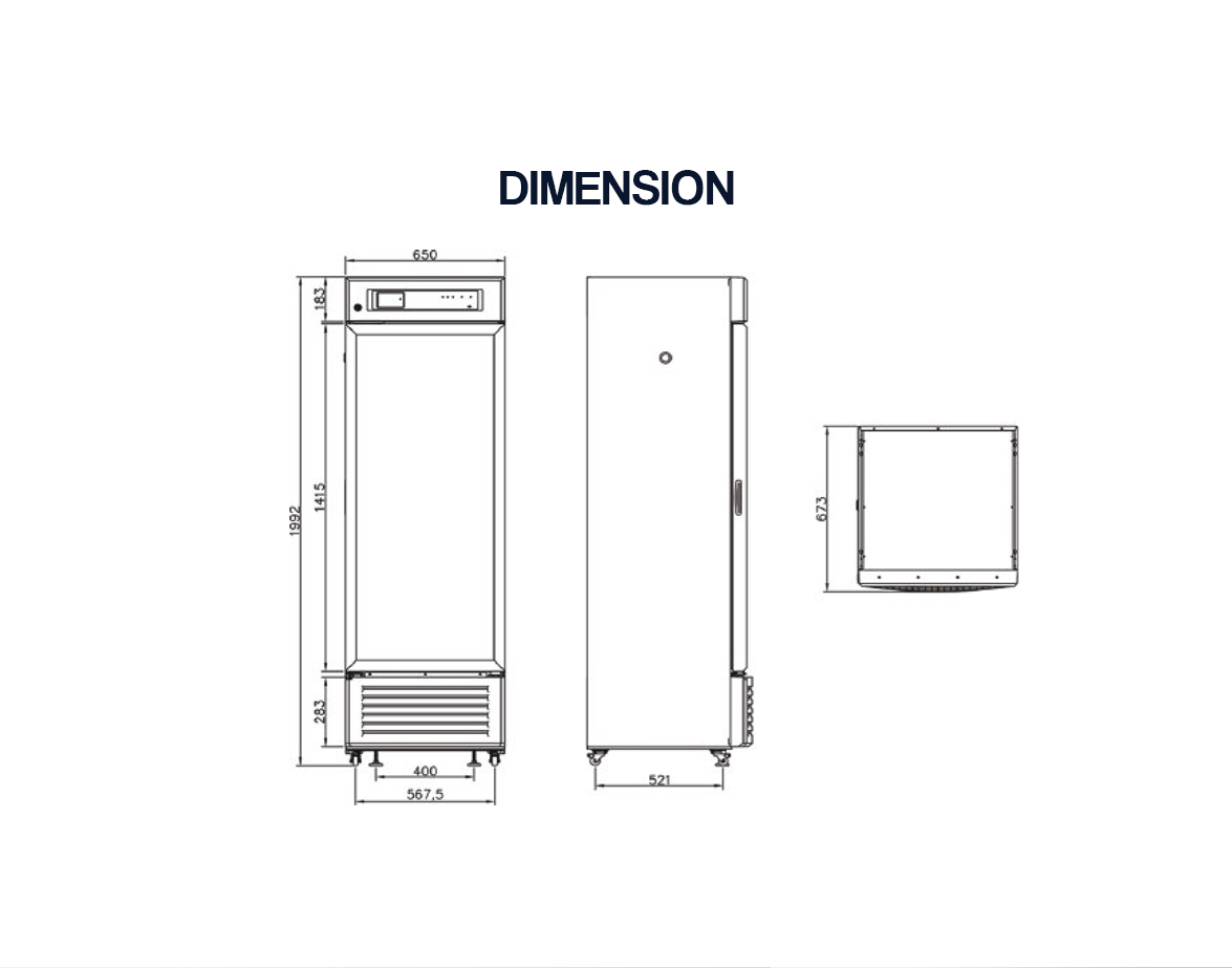 glass door medincine refrigerator